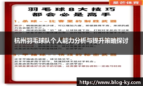 杭州羽毛球队个人能力分析与提升策略探讨